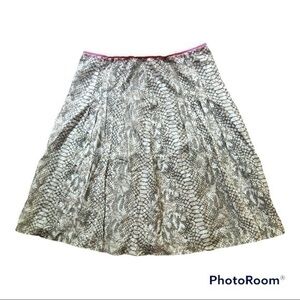 Tahari snake print skirt